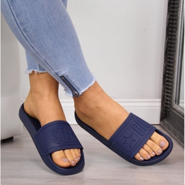 Big Star DD274A269 tamnoplave gumene papuče za plažu plava 1