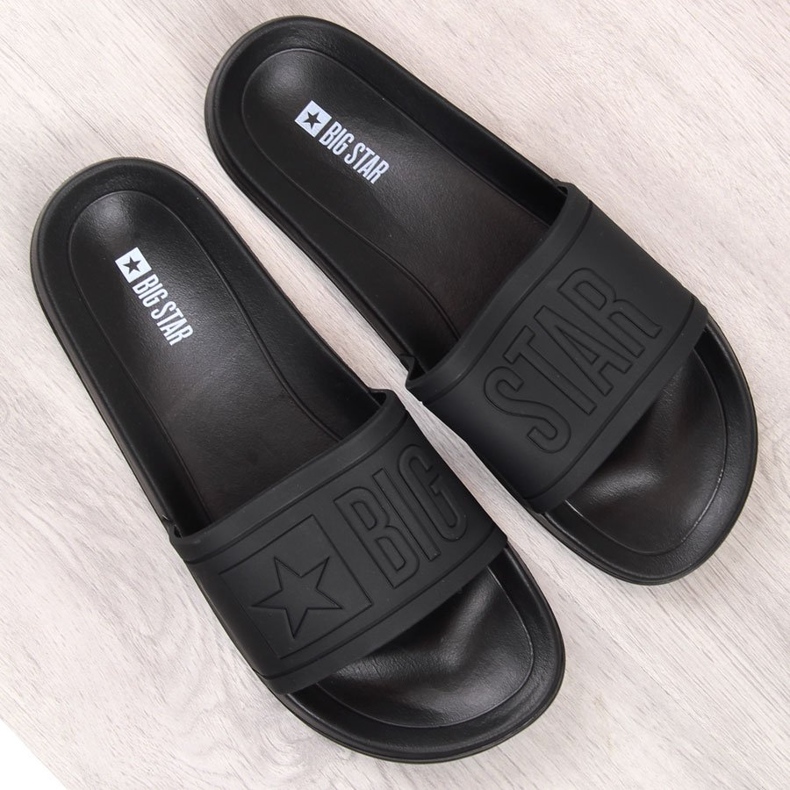 Dječje crne gumene papuče za plažu Big Star DD374157 crno 2