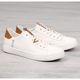 Bijele muške niske tenisice od eko kože Big Star GG174025 bijela 1