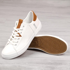Bijele muške niske tenisice od eko kože Big Star GG174025 bijela 2