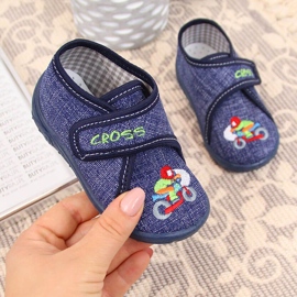Mornarsko plave Nazo kućne papuče za dječake plava 1