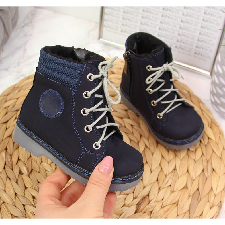 Mornarsko plave dječje tople čizme Kornecki 4984 mornarsko plava 1