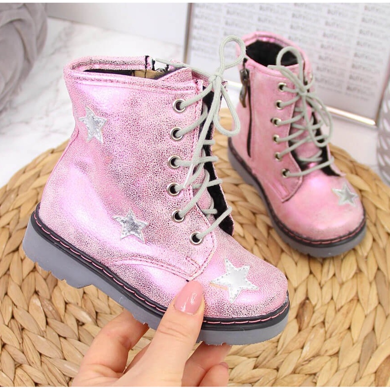 Ružičaste izolirane čizme za djevojčice Kornecki 6216 ružičasta 1