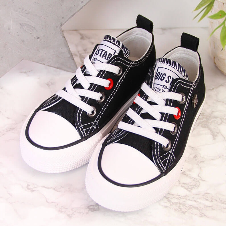 Dječje tenisice niske crne Big Star HH374090 bijela crno 2