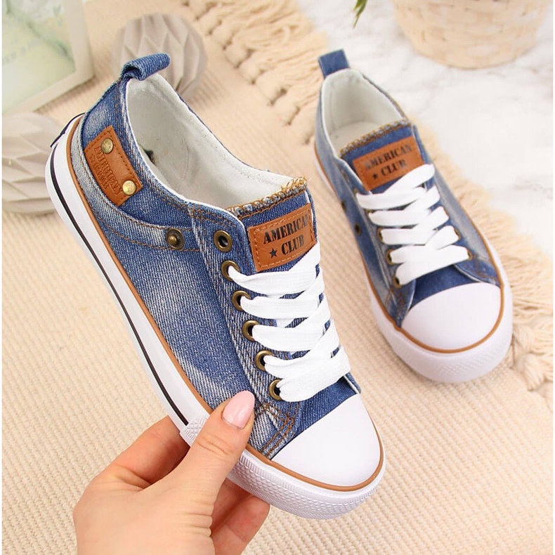 American Club tamnoplave dječje niske tenisice plava 1