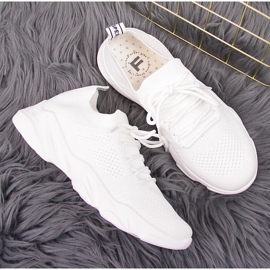 Bijele ženske čarape Filippo sportske cipele bijela 5