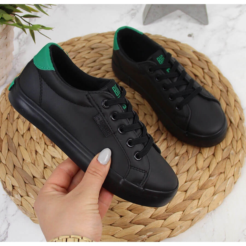 Dječje tenisice niske eko kože crne Big Star DD374147 crno 1