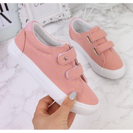 Tenisice za djevojčice s čičak roze zvijezdama Atletico ružičasta 1