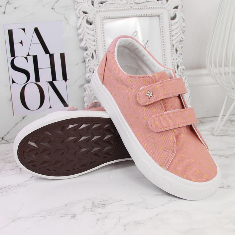 Tenisice za djevojčice s čičak roze zvijezdama Atletico ružičasta 2