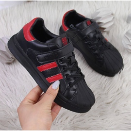 Black Big Star GG374022 dječje sportske cipele na čičak crno 1