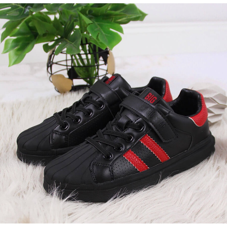 Black Big Star GG374022 dječje sportske cipele na čičak crno 2