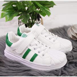 Bijele dječje sportske cipele Big Star GG374019 na čičak bijela 2