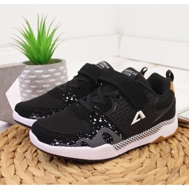 Black American Club dječje sportske cipele na čičak crno 2