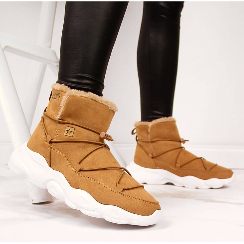 Ženske čizme za snijeg Camel Big Star II274266 smeđa 2