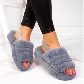 Grey Seastar home sive ženske papuče siva 1