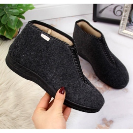 Ženske kućne papuče, izolirane patent zatvaračem, sive Cloxx siva 2