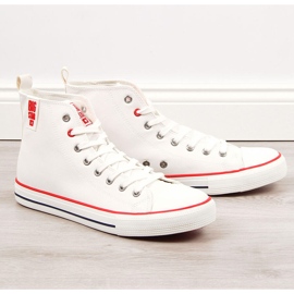 Muške visoke tenisice od eko kože, bijele boje Big Star JJ174071 bijela 1