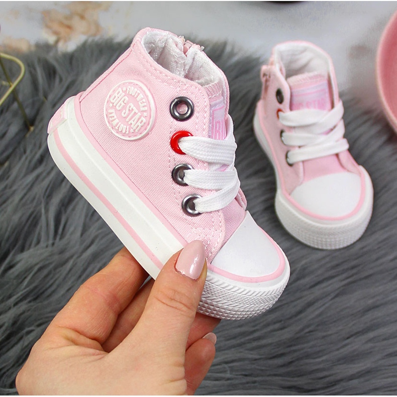 Visoke ružičaste tenisice za djevojčice Big Star HH374191 ružičasta 1