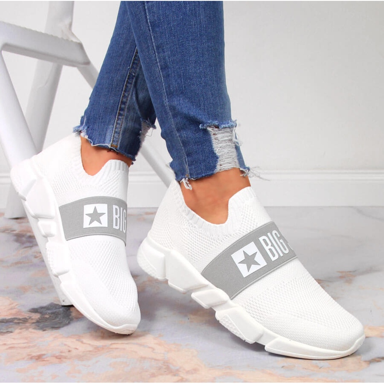 Slip on bijele sportske cipele Big Star JJ274297 bijela 1