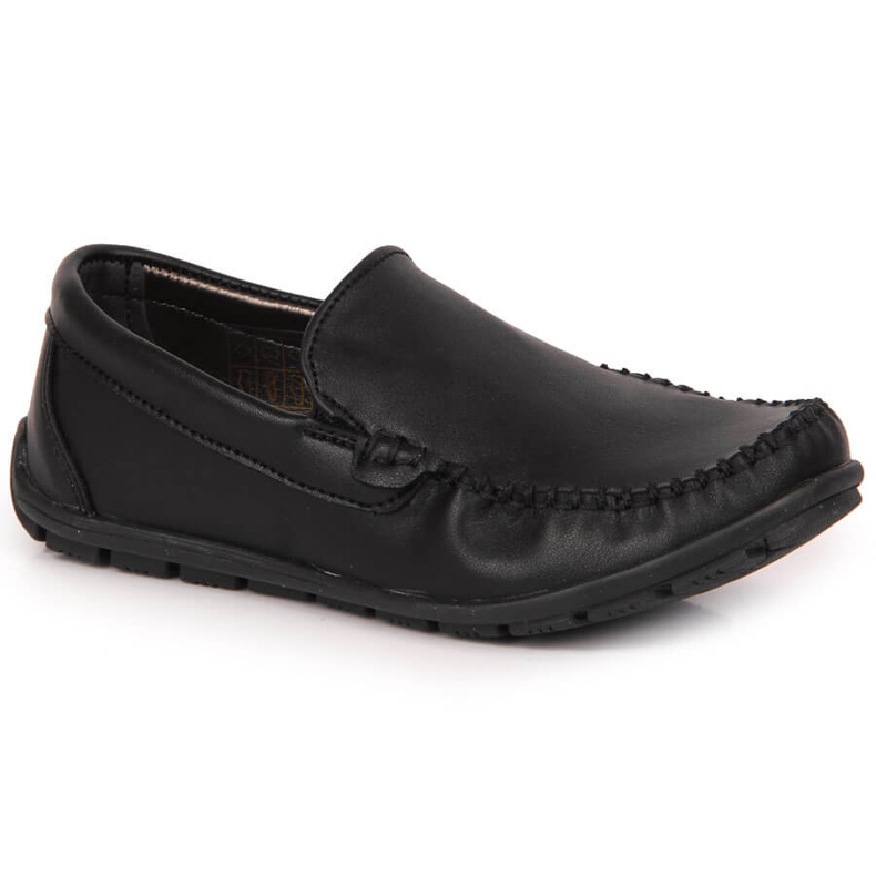 Dječačke crne slip-on mokasine Kornecki 6805 2