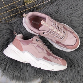 Ženske sportske cipele na roze Big Star platformi HH274258 ružičasta 1