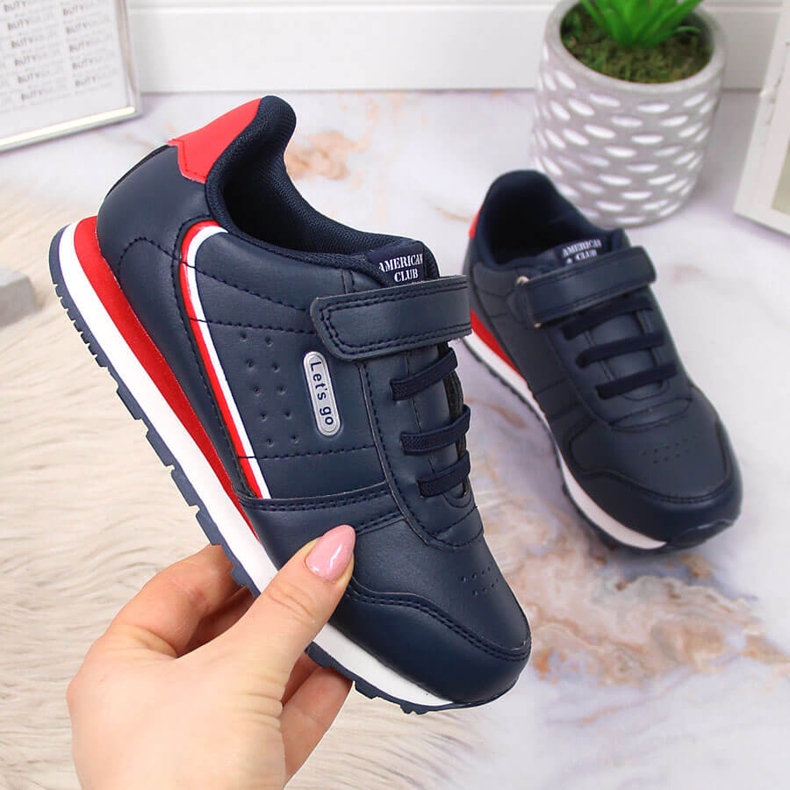 American Club tamnoplave sportske cipele na čičak za djecu tamnoplava 1