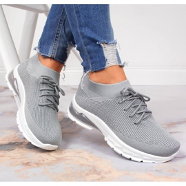 Ženske sportske cipele sive čarape Potocki siva 1