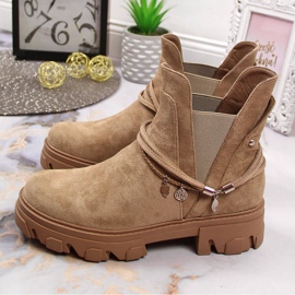 Ženske crne Jodhpur čizme, bež, Filippo 2