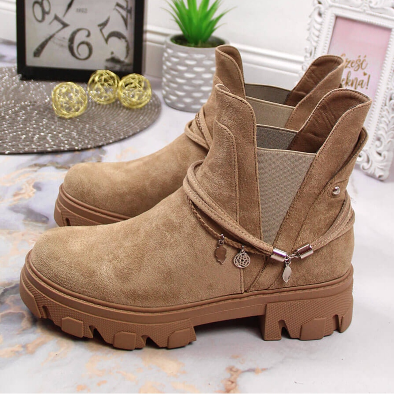 Ženske crne Jodhpur čizme, bež, Filippo 2