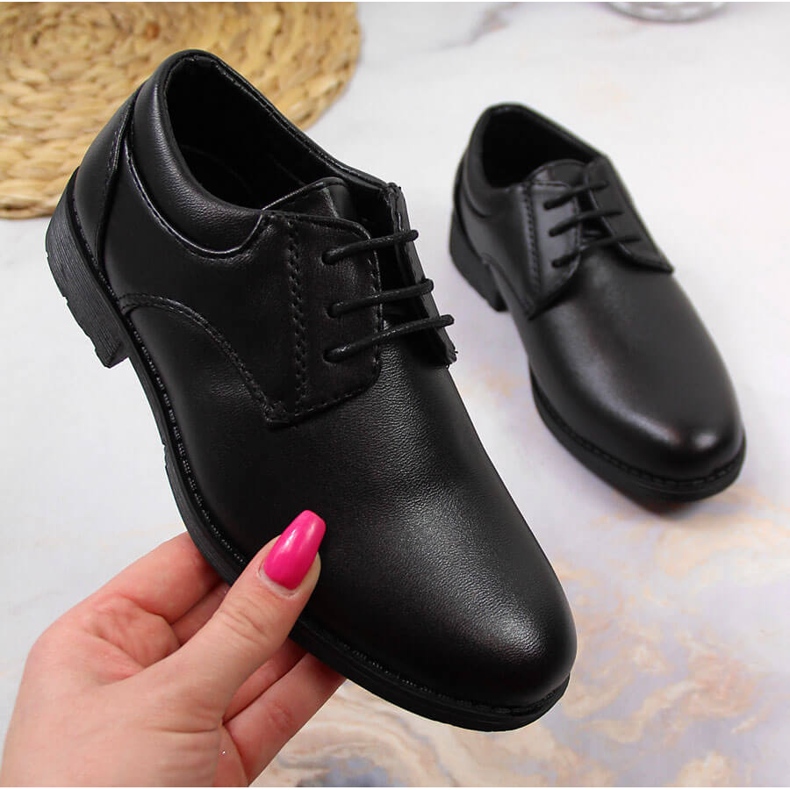 Svečane crne cipele za dječake iz American Cluba crno 1