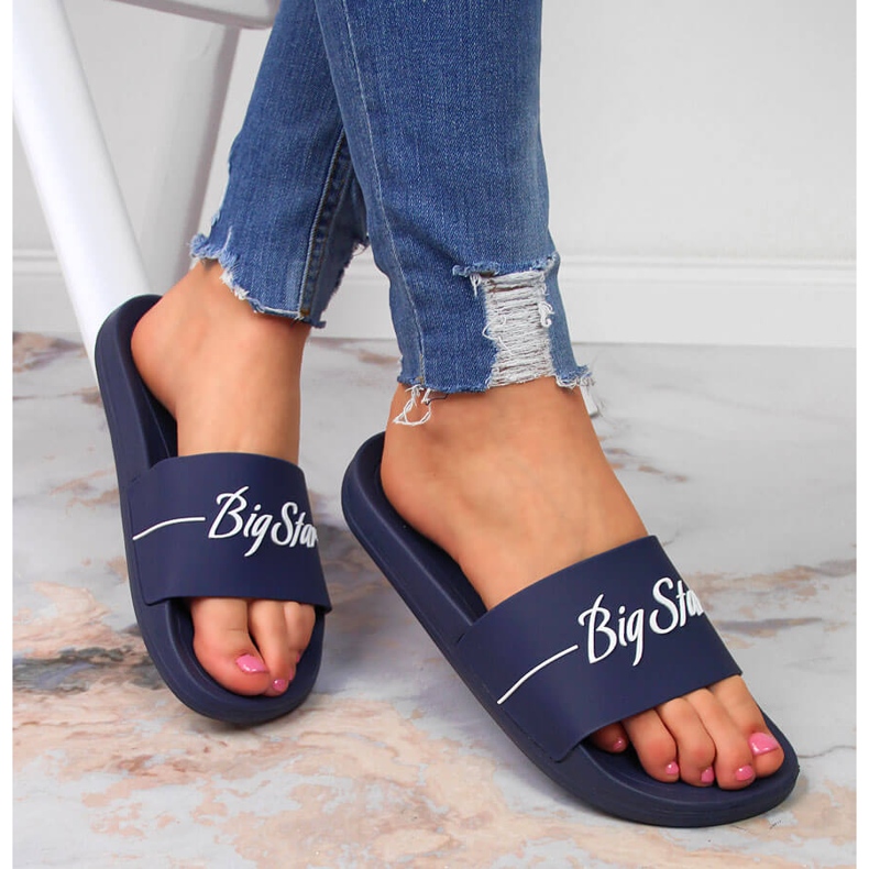 Mornarskoplave sportske papuče Big Star JJ274A299 tamnoplava 1