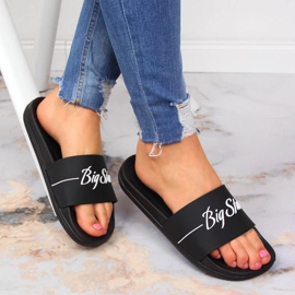 Crne sportske papuče Big Star JJ274A300 crno 1