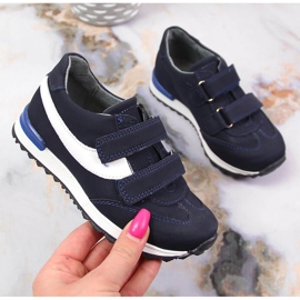 Dječačke cipele na čičak tamnoplave Kornecki 6122 mornarsko plava 1