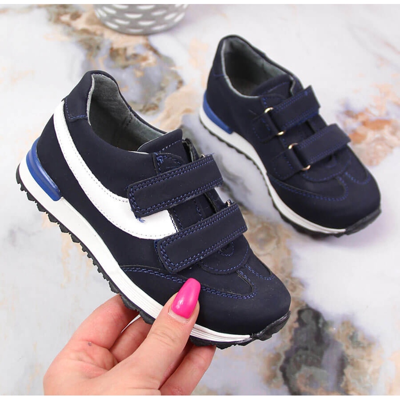 Dječačke cipele na čičak tamnoplave Kornecki 6122 tamnoplava 1