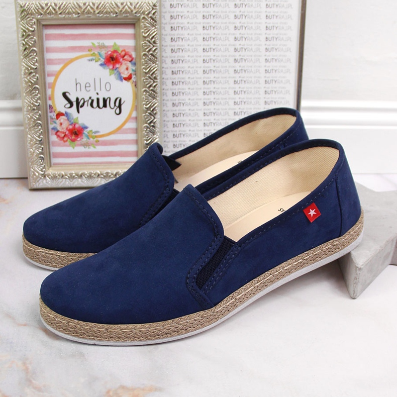 Ženski slip na espadrile tamnoplave Big Star JJ276003 tamnoplava 2