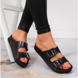 Crne Zaxy ženske gumene papuče HH285158 crna 1