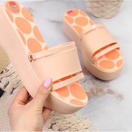 Ženske gumene papuče na platformi nude Zaxy HH285194 raznobojna 1