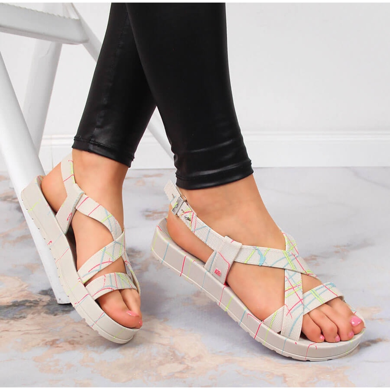 Ženske gumene sandale, mirisne Zaxy HH285264 bež 1