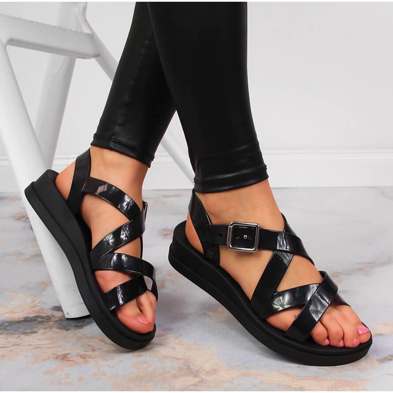 Crne Zaxy mirisne ženske sandale JJ285093 crna 1