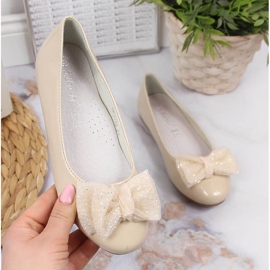 S.Barski Djevojačke bež lakirane balerinke S. Barski 1