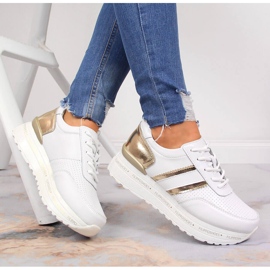 Kožne ženske cipele na bijeloj Filippo platformi bijela 1