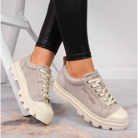 Ženske tenisice na bež platformi Bugatti JJ253026 1