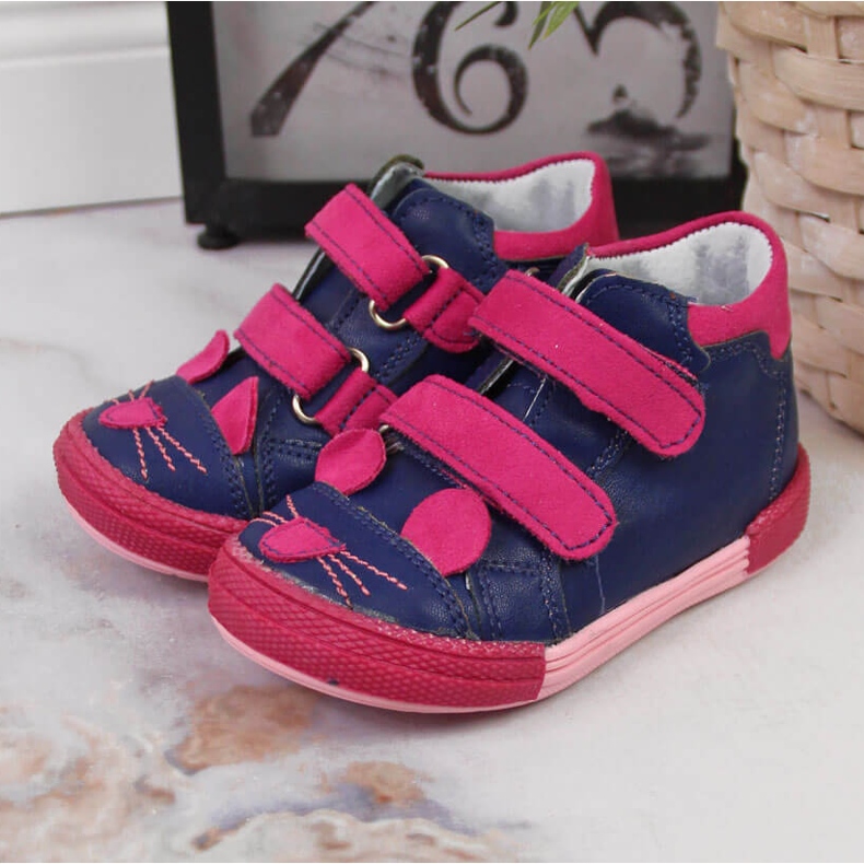 Cipele za djevojčice na čičak tamnoplave Kornecki 6776 mornarsko plava 2