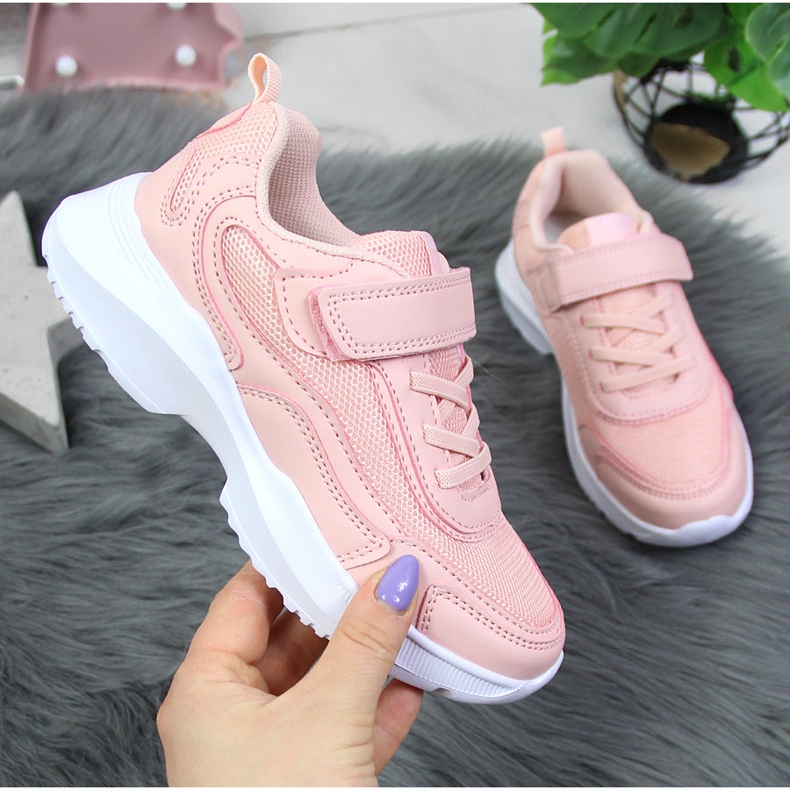 Pink American Club ženske sportske cipele na čičak ružičasta 1