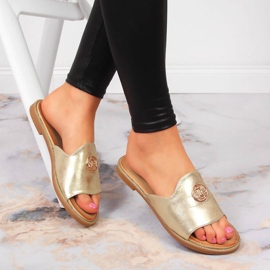 Ženske zlatne papuče s Filippo ukrasom zlatni 1