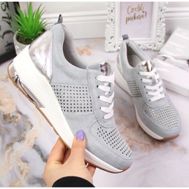 Ženske cipele na klin plave Jezzi plava 1