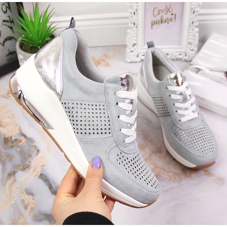 Ženske cipele na klin plave Jezzi plava 1