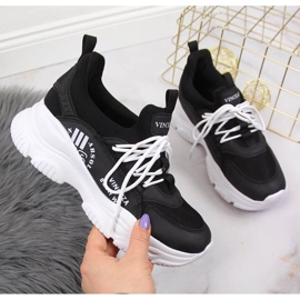 Crne Vinceza ženske sportske cipele crno 1