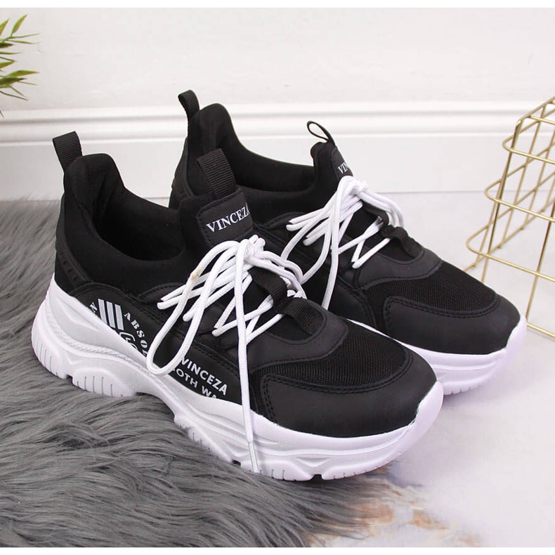 Crne Vinceza ženske sportske cipele crna 2