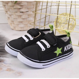 Crne Atletico dječačke tenisice na čičak crna 2